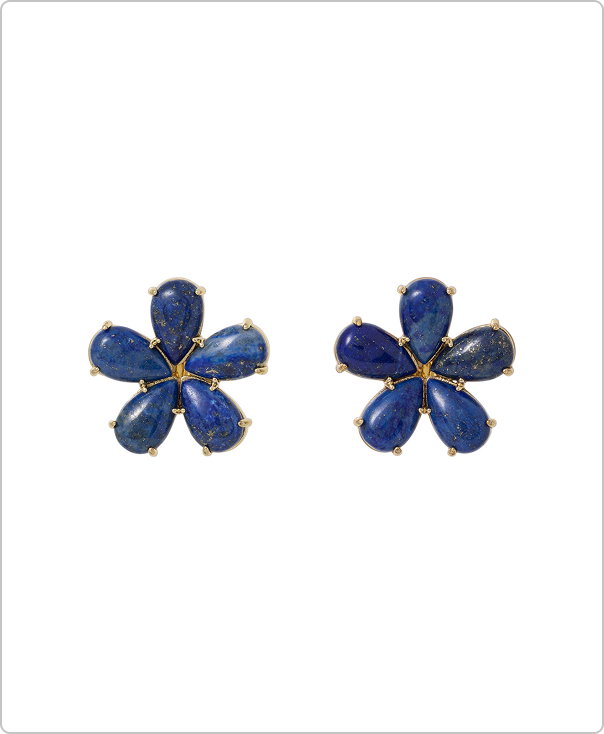 The Semi Precious Flower Earring