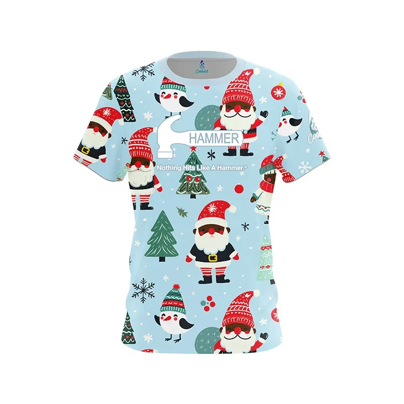 Image of Winter Snow Day CoolWick Bowling Jersey - Hammer