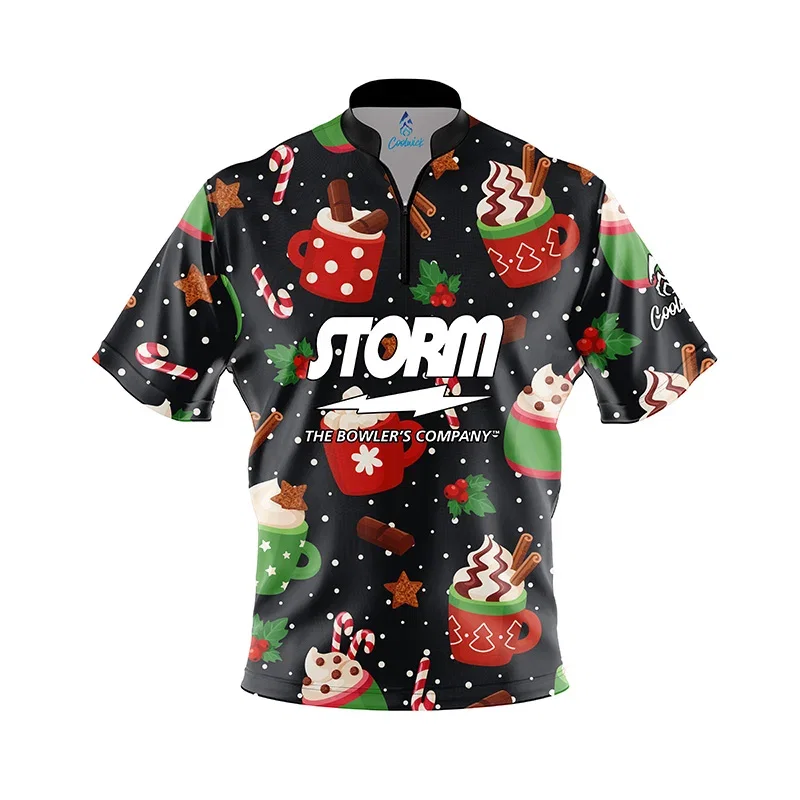 Image of Wonderland Treats Fast Track CoolWick Bowling Jersey - Storm Bowling