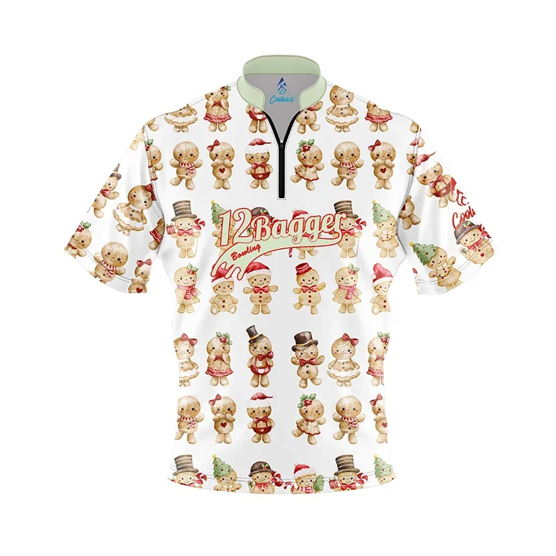 Image of Gingerbread Cookies Fast Track CoolWick Bowling Jersey - 12Bagger