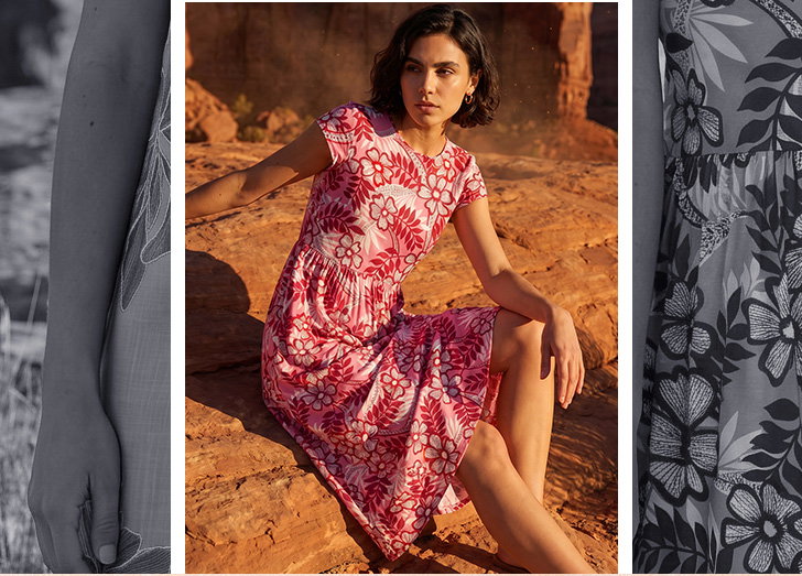 Floral Pocket Midi Dress