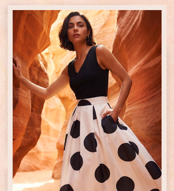 Polka Dot Premium Stretch Dress