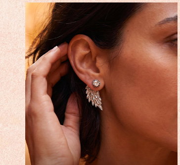 Guardian Angel Wings Everyday Bar Ear Screw Studs Earrings