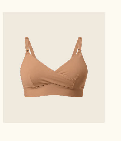 SoftStretch Cotton Nursing Bra in Buff