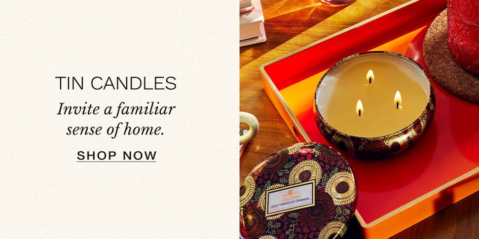 Tin Candles. Shop now.