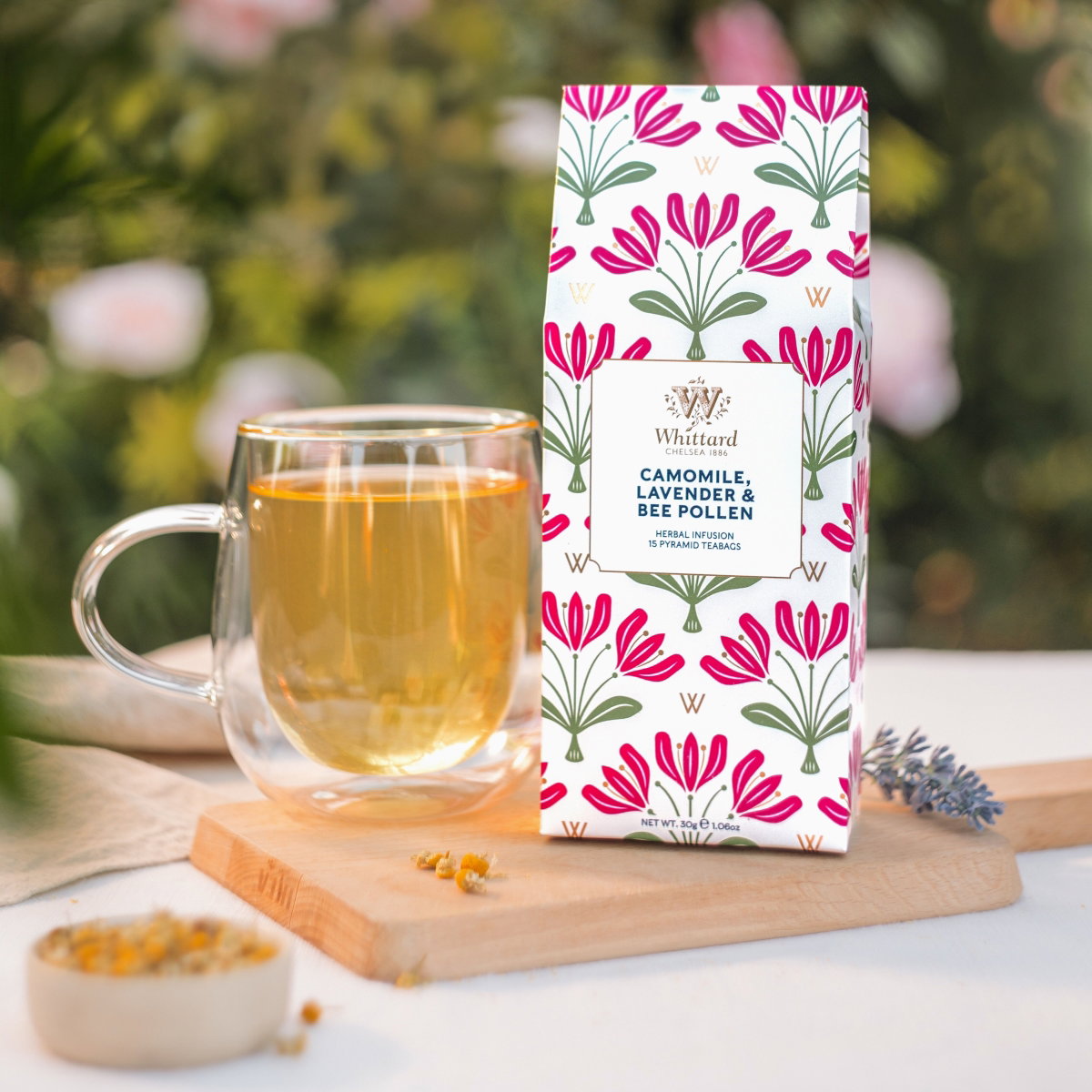 image of camomile, lavender & bee pollen infusion 