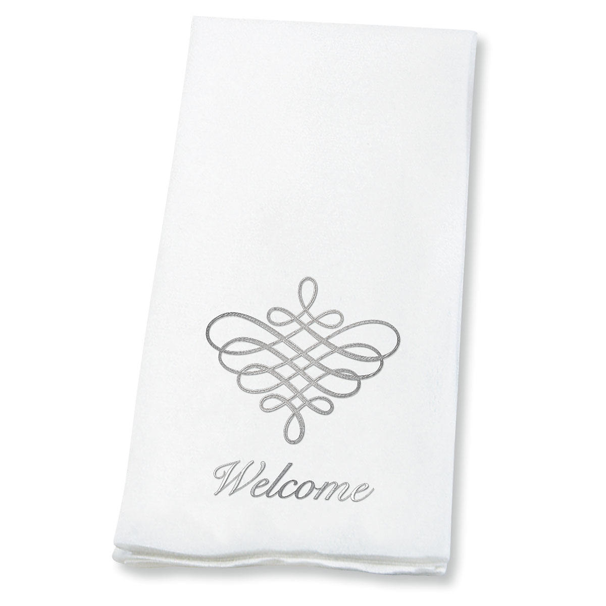 Image of Silver Scroll Disposable Hand Towels