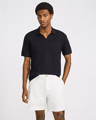 Classic Fit Textured Jacquard Polo