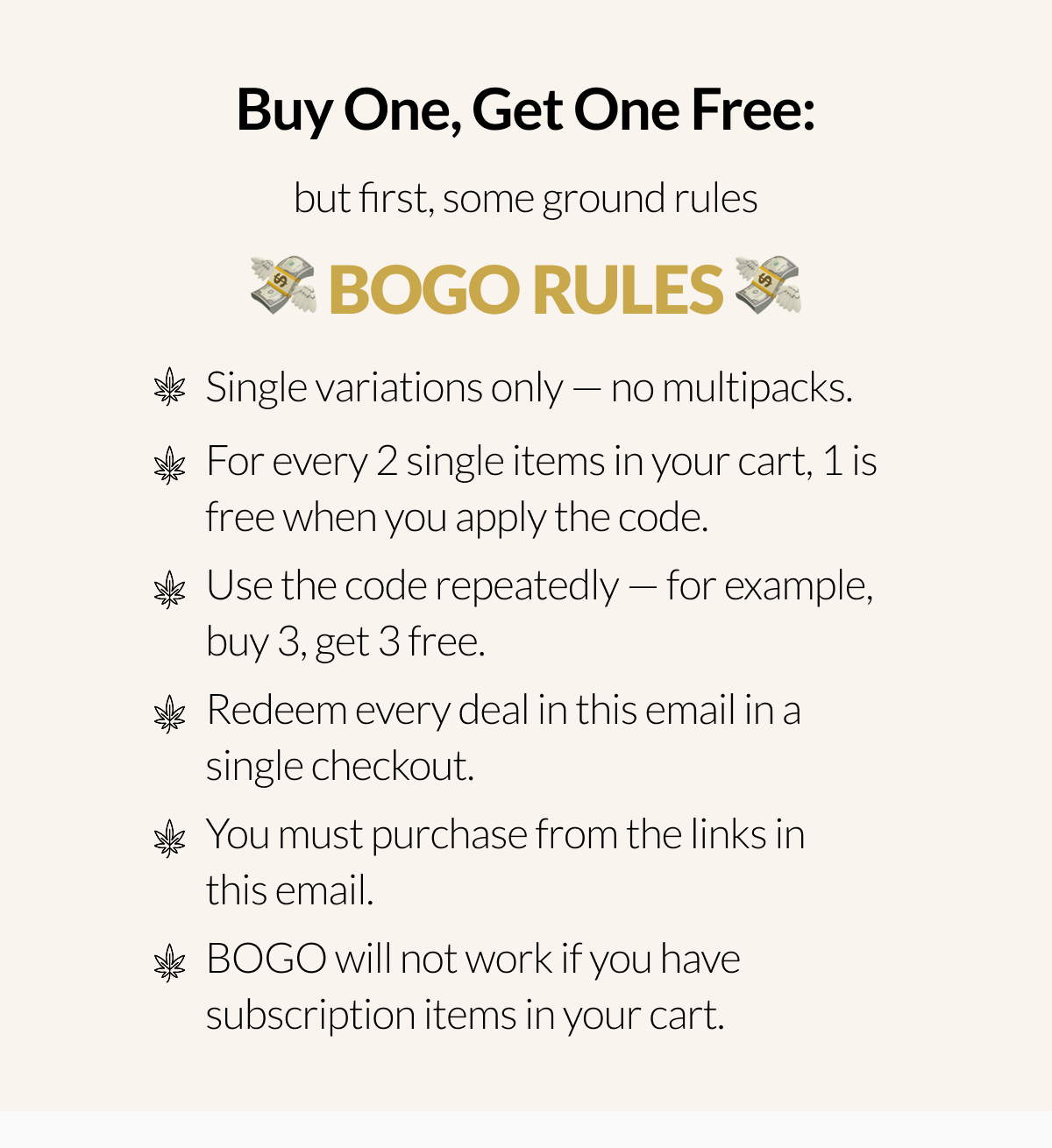 Buy One, Get One Free