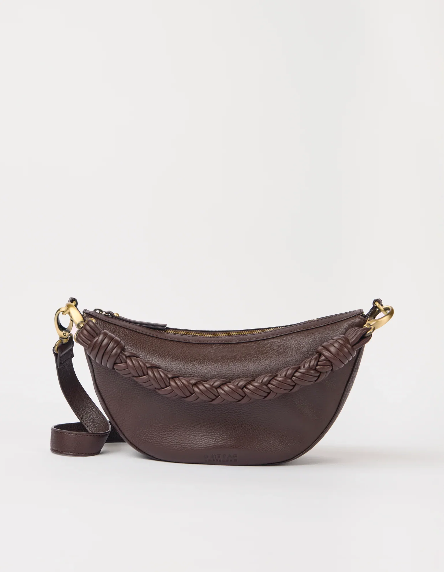 Image of Leo Midi Twisted Handle - Chocolate Soft Grain Leather