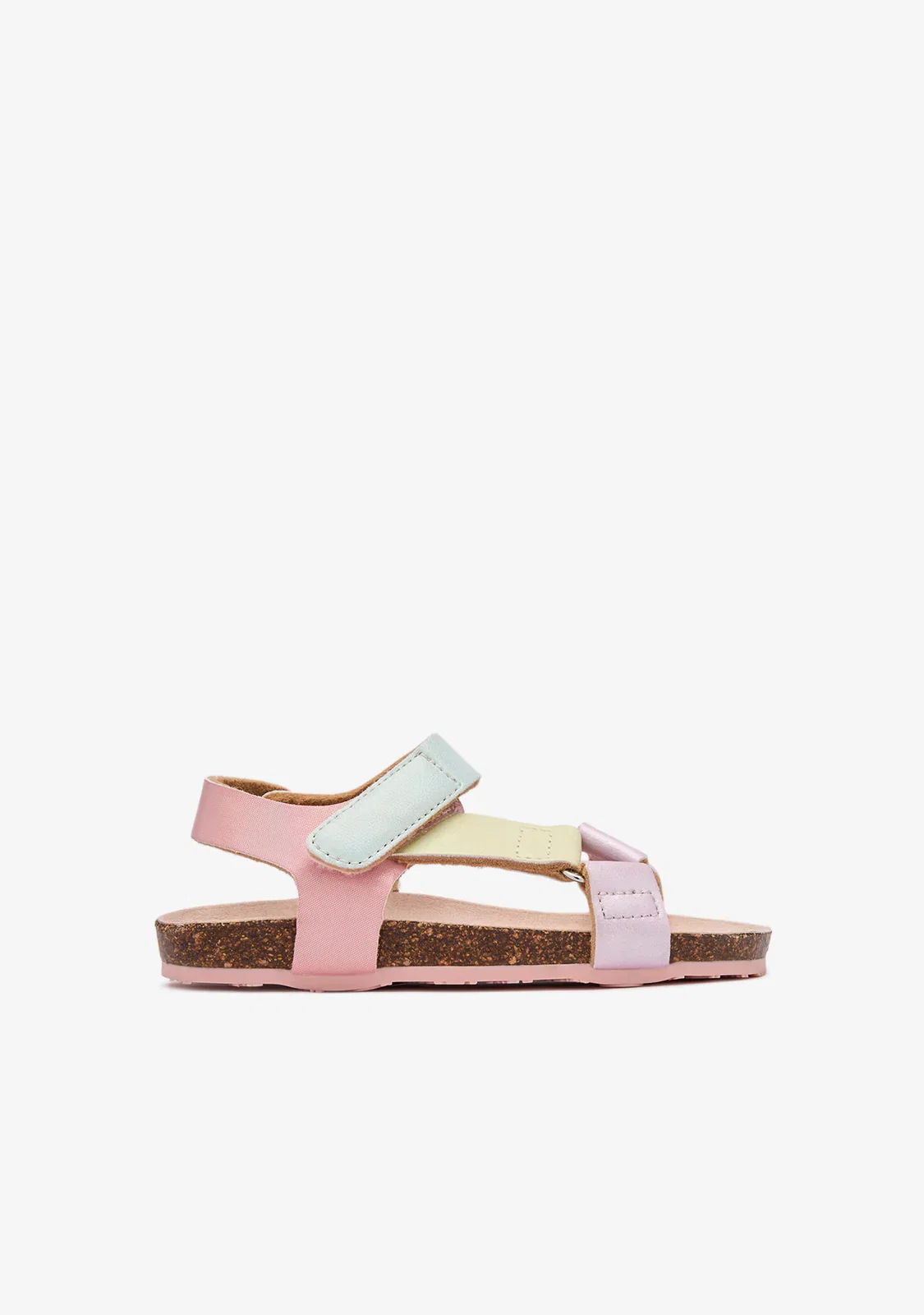 Image of Multi Rainbow Strips Bio Sandals
