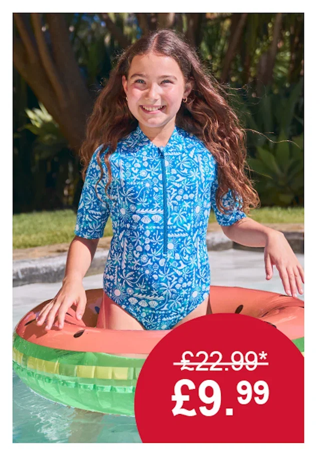 Mira Kids Printed Rash Swimsuit
