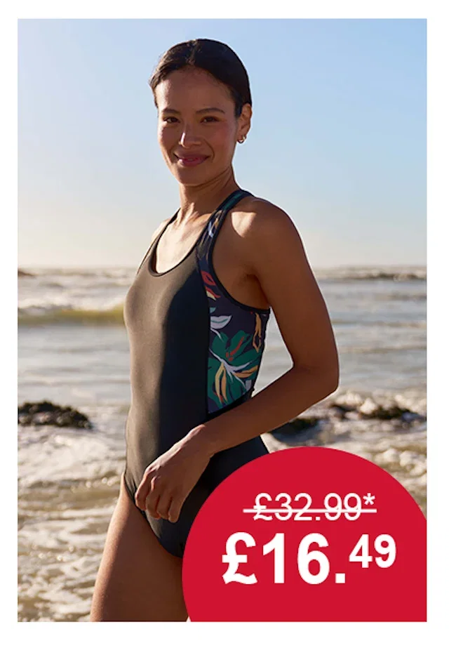 Take The Plunge Womens Printed Swimsuit