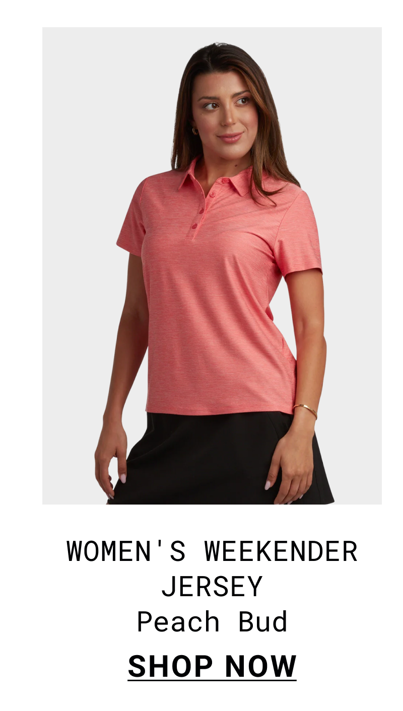 Women's Weekender Polo - Peach Bud