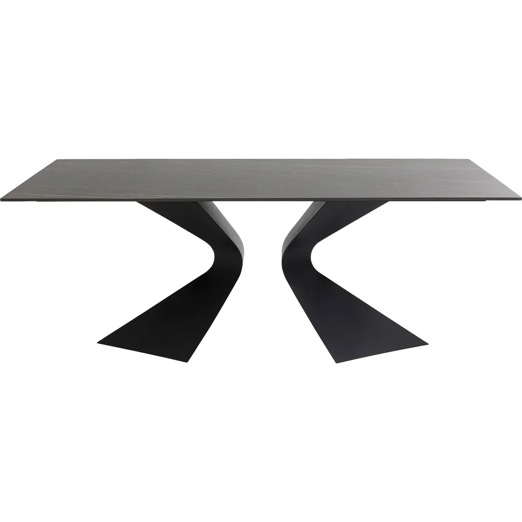 Image of Tisch Gloria Outdoor Keramik Schwarz 180x90cm