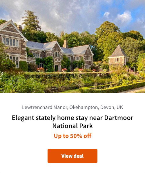 Elegant stately home stay near Dartmoor National Park