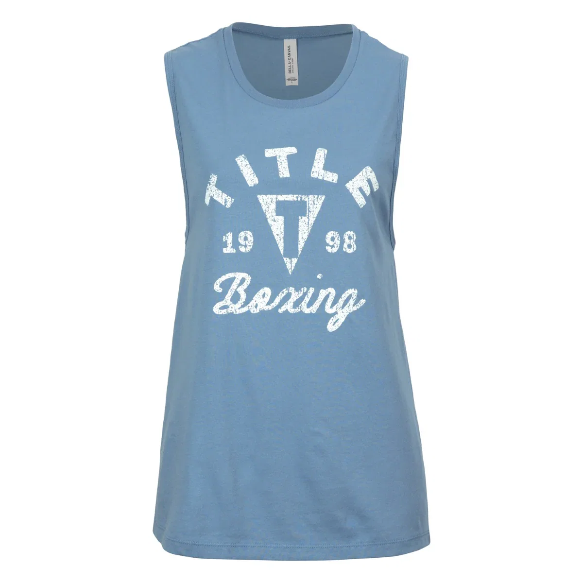 Image of TITLE BOXING WOMEN'S DISTRESSED LABEL MUSCLE TANK