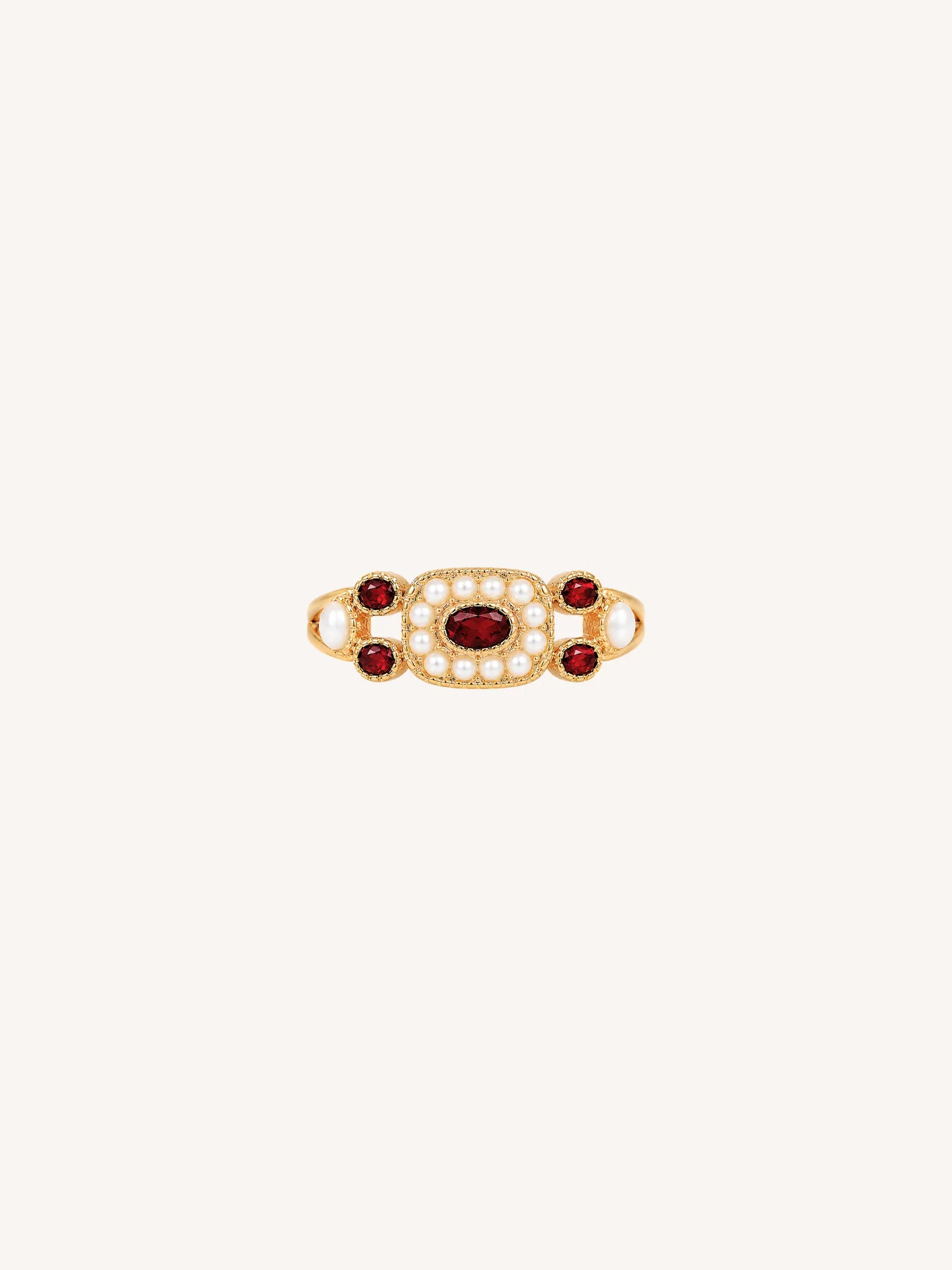 Image of Ruby Pearl Ring