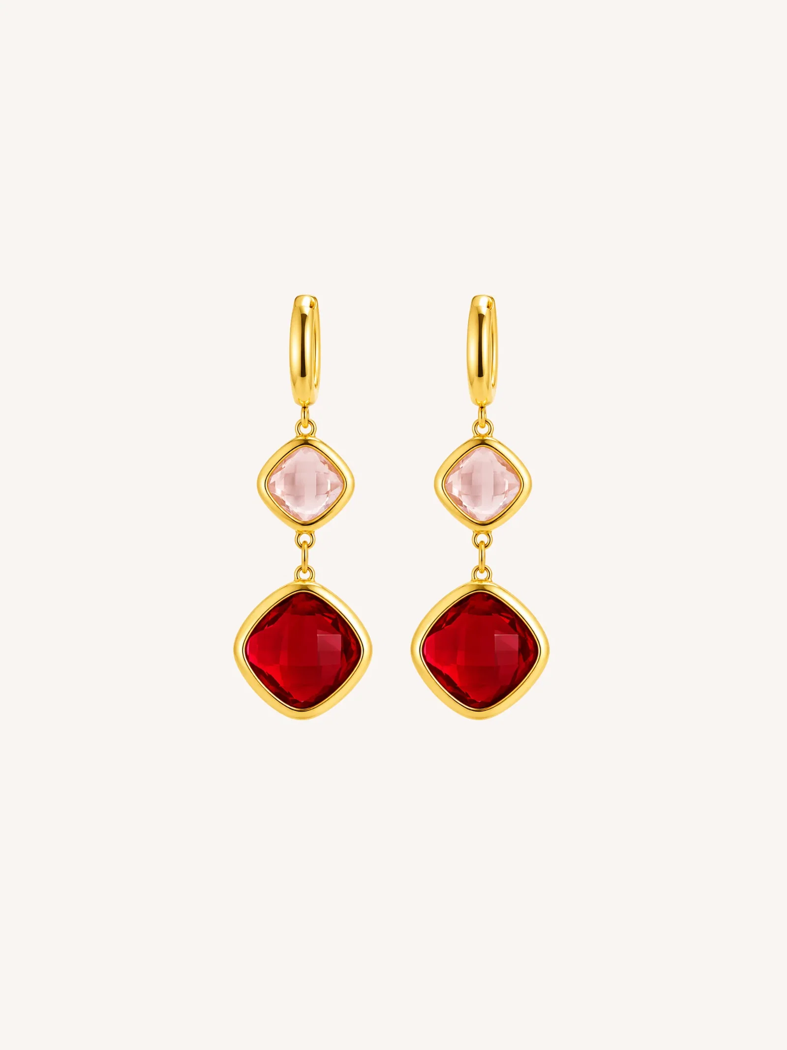 Image of Red Dangle Earrings