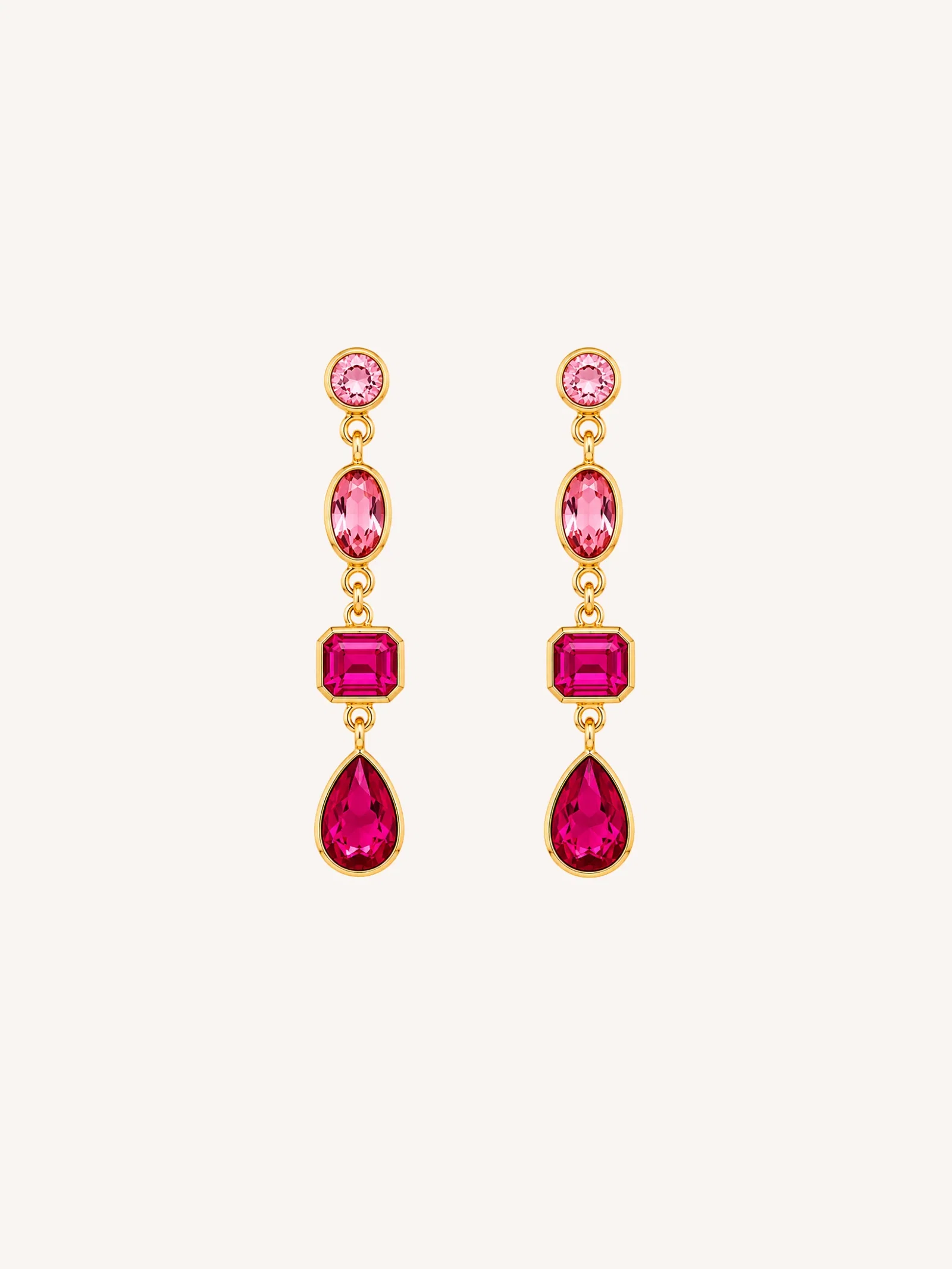 Image of Fuchsia Ombre Dangle Earrings