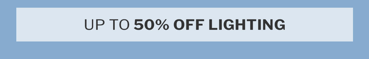 up to 50% off lighting