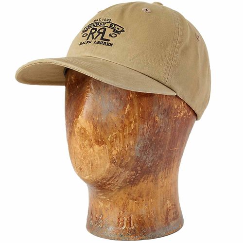 RRL by Ralph Lauren RRL Ranch Logo Twill Ball Cap - Khaki