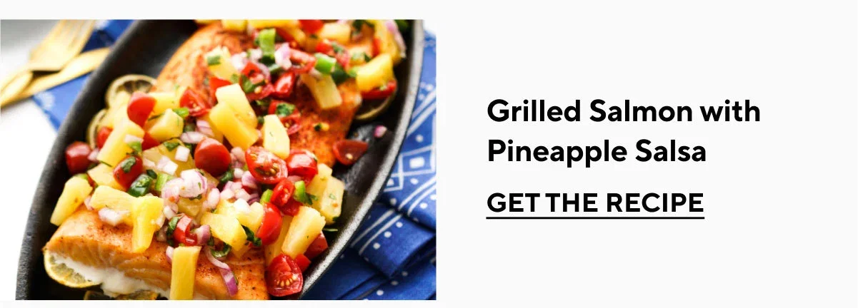 Grilled Salmon With Pineapple Salad