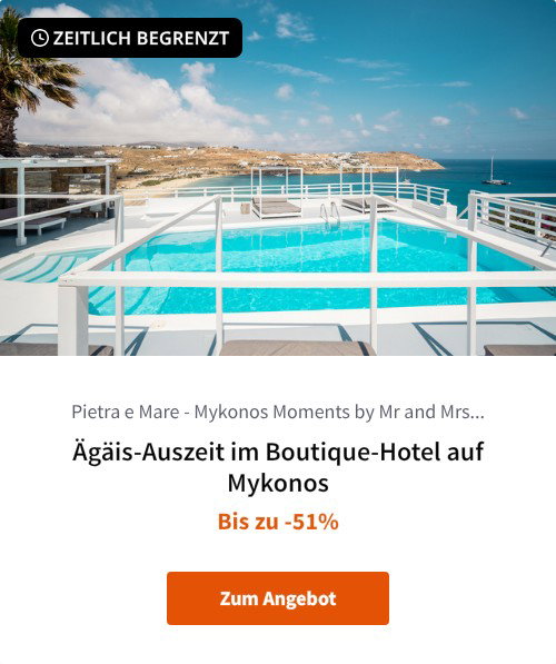 Ägäis-Auszeit im Boutique-Hotel auf Mykonos