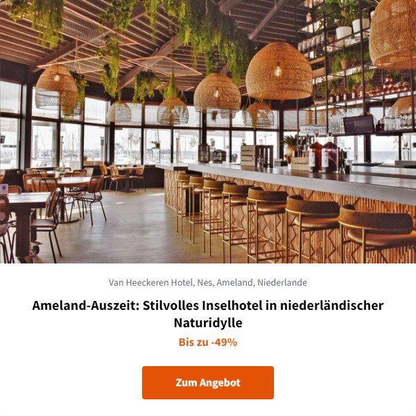 Ameland-Auszeit: Stilvolles Inselhotel in niederländischer Naturidylle