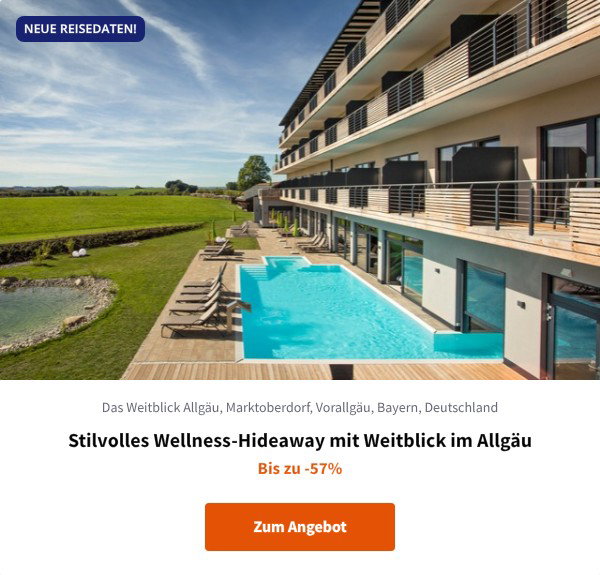 Stilvolles Wellness-Hideaway mit Weitblick im Allgäu