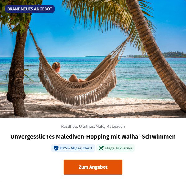 Unvergessliches Malediven-Hopping mit Walhai-Schwimmen