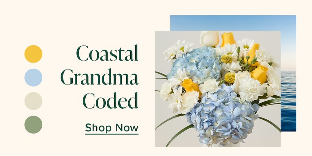 Coastal Grandma Coded. Shop Now. 