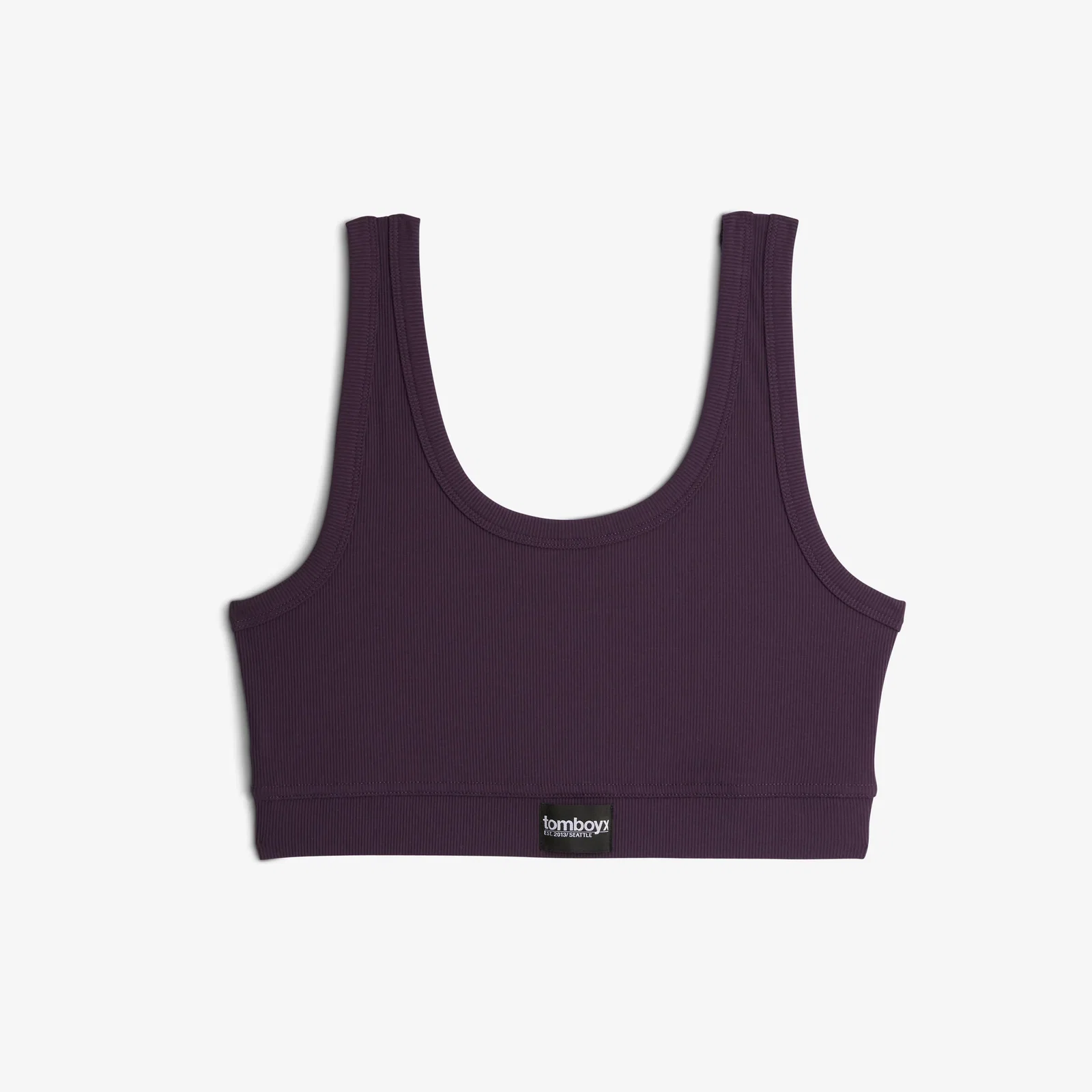 Image of Bamboo Rib Essentials Soft Bra - Plum