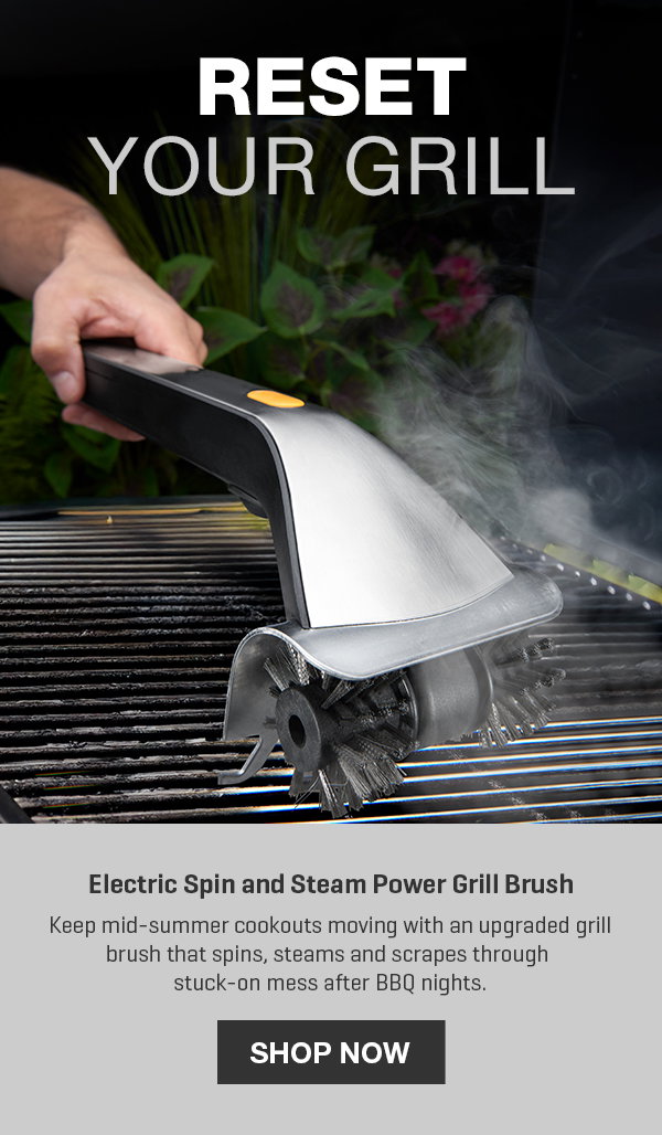 Reset your grill with our #1 grill brush -- and get 20% off.