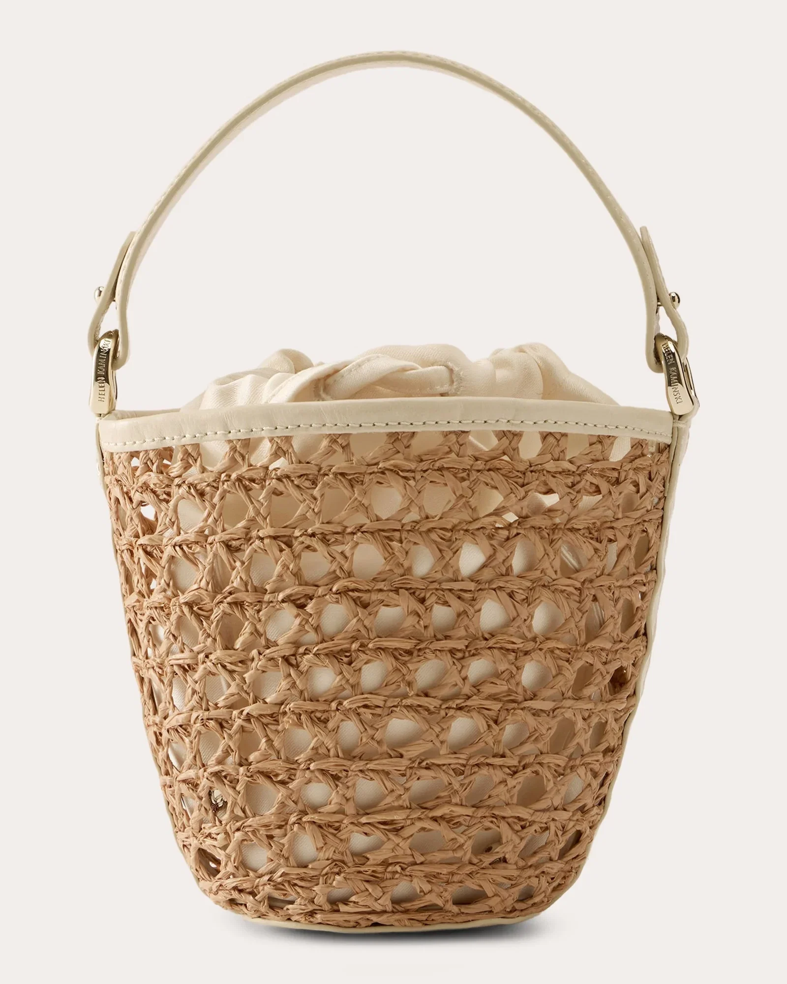 Ama Raffia Lace Braid Mini Basket