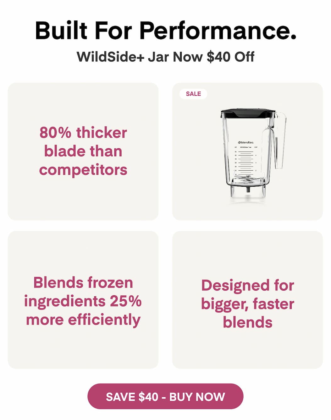 For Bigger, Faster Blends