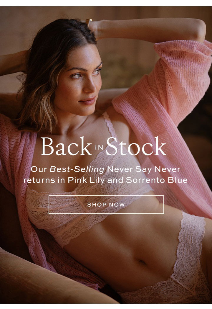 Never Say Never is Back in Stock!