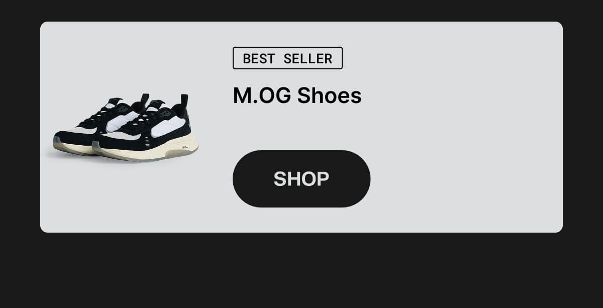 M.OG Shoes in White / Black / Natural