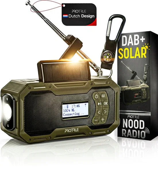 Image of Noodradio Solar Opwindbaar - DAB+ / FM Nood Radio