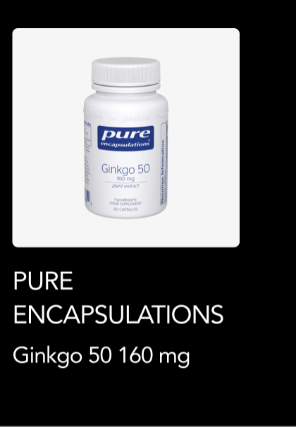 Pure Encapsulations Ginkgo 50 160 mg