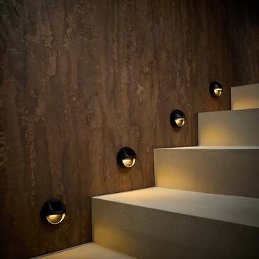 Lot de 4 Mini Lampes Solaires pour Clôture, Bordure ou Escalier