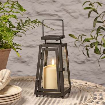 Petite Lanterne Solaire Porto avec Bougie TruGlow®