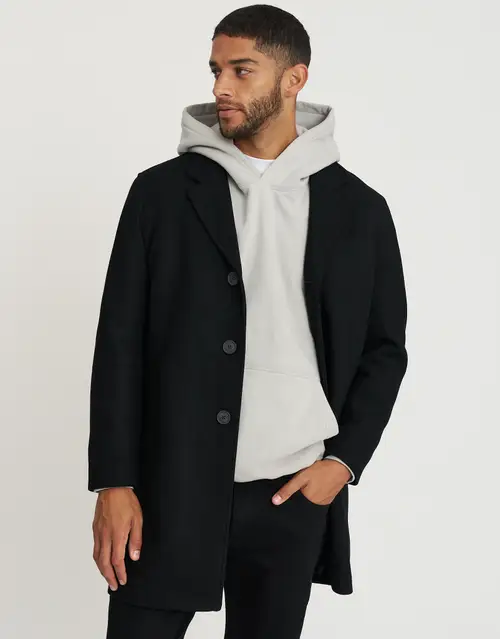 Wool Blend Overcoat