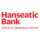 Lächelnde junge Frau beim Joggen. Zusätzliche Abbildung der Visa-Karte von Hanseatic Bank und ein Störer mit dem Text: "+ 25 Euro-Gutschein**“.