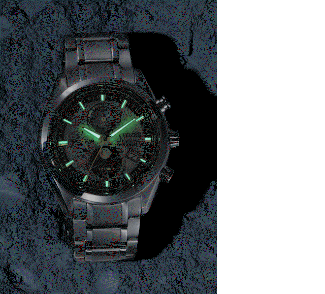 Tsuki-yomi A-T Gray Dial Super Titanium Bracelet BY1010-57H