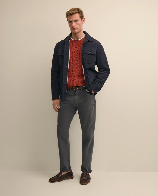 Image of Suede Shirt Jacket