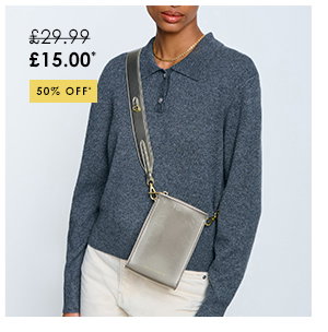  Avery Slim Crossbody Bag in Pewter