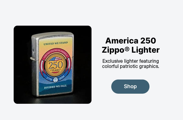 America 250 Windproof Lighter by Zippo