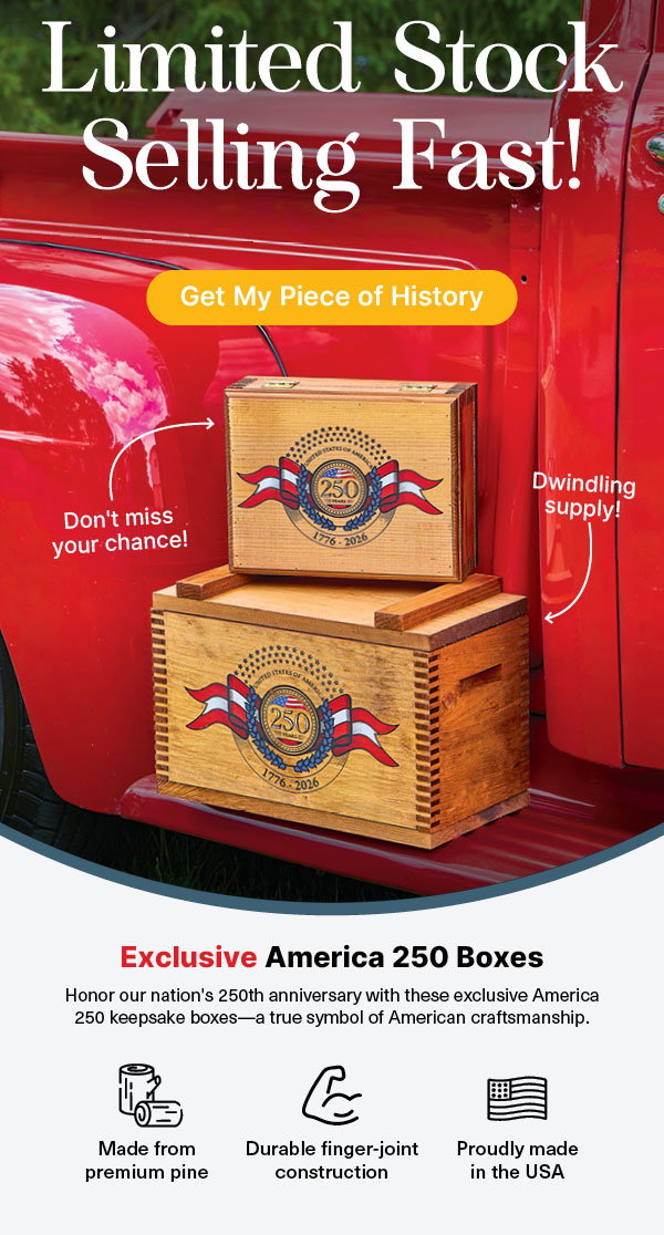 America 250 Keepsake Boxes