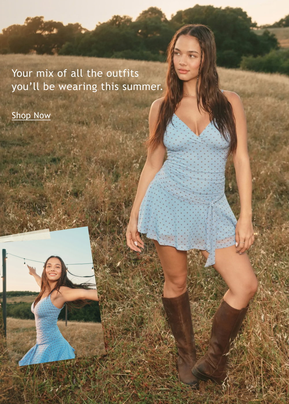 Your mix of all the outfits you'll be wearing this summer. <Shop Now